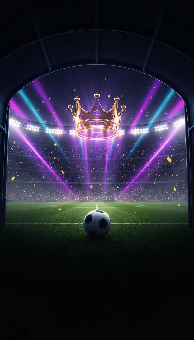 A floodlit stadium filled with phone lights